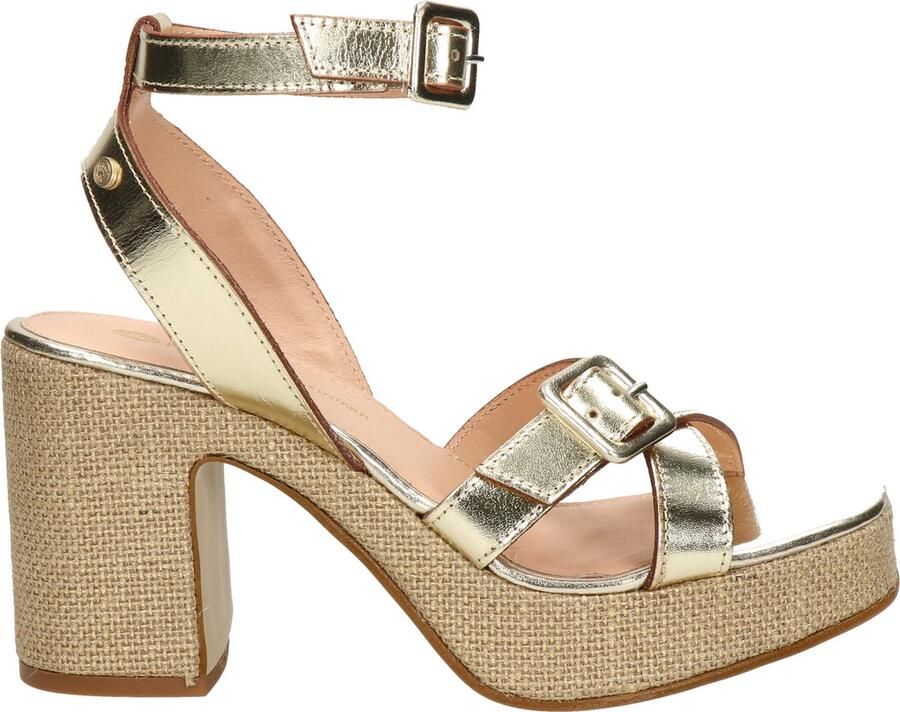 Fred de la Bretoniere FRS1445 Sandalen Hak goudkleur - Foto 5