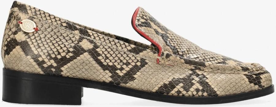 Fred de la bretoniere GENTRY ELLEN LOAFERS PYTON Black Beige