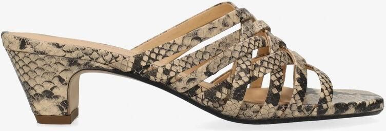 Fred de la Bretoniere Glory Mule Python Zwart beige