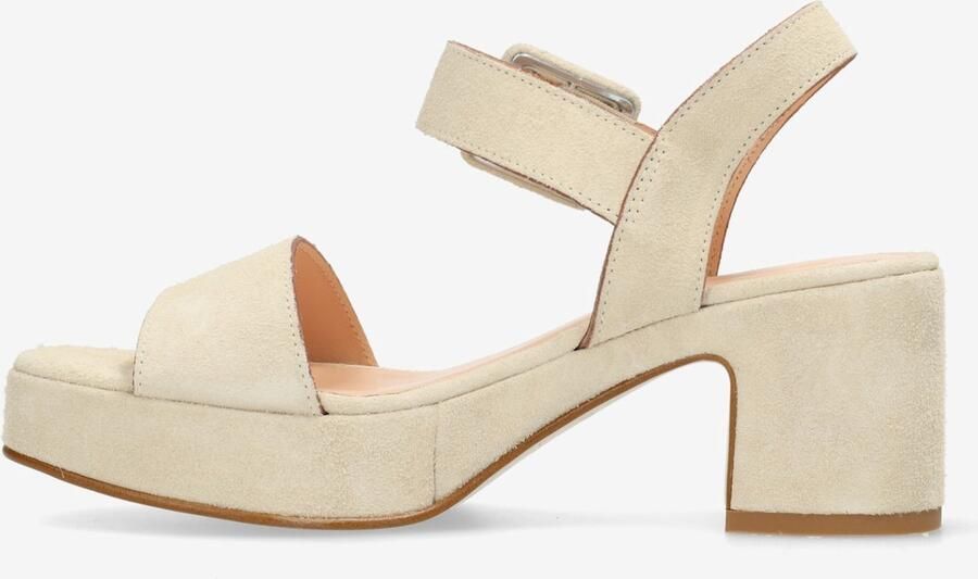 FRED DE LA BRETONIERE Sandalen Dames 163010182 Maat: 37 Materiaal: Suède Kleur: Beige - Foto 5