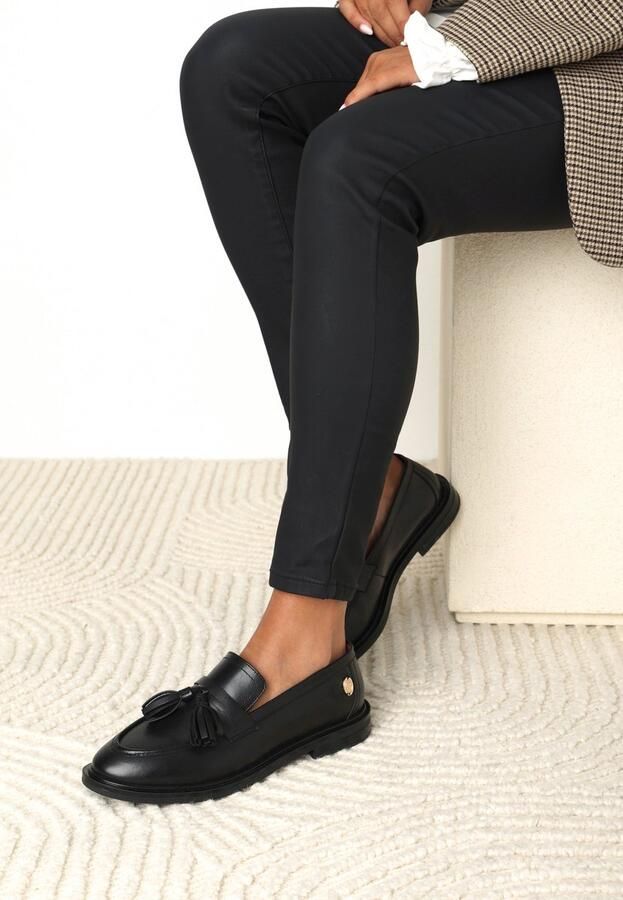 FRED DE LA BRETONIERE Loafers Dames Fairy Moccy Leer Zwart - Foto 6