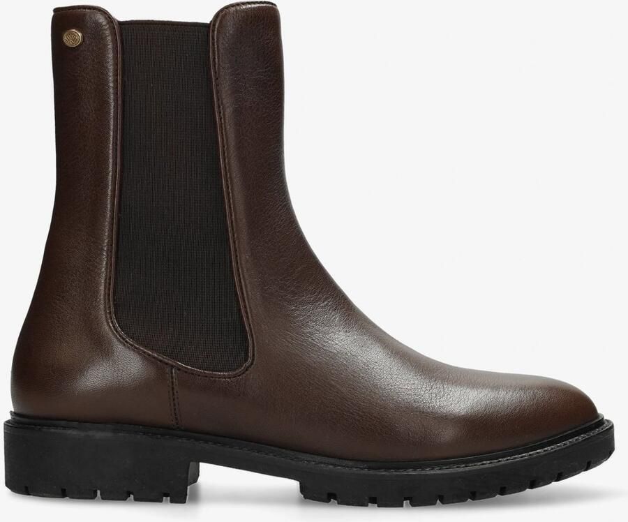 Fred de la Bretoniere Mosi Chelseaboot Leer Bruin