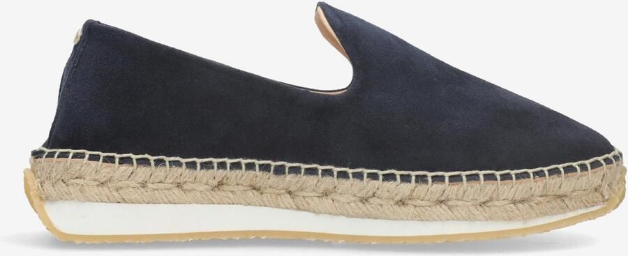 Fred de la Bretoniere Nola Loa suède espadrilles donkerblauw