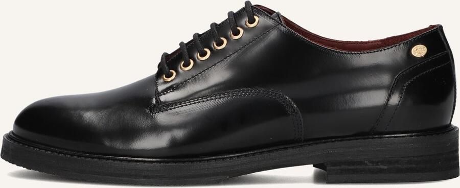 FRED DE LA BRETONIERE Veterschoenen Dames Paris Edor Lace-up Leer Zwart - Foto 6