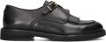 FRED DE LA BRETONIERE Loafers Dames Paris Jay Leer Zwart - Zwart