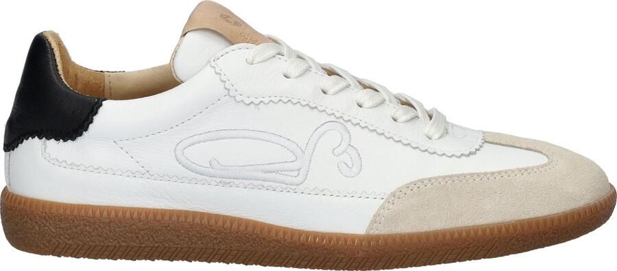 FRED DE LA BRETONIERE Lage Sneakers Dames Pearl Sign Suède Wit - Foto 6