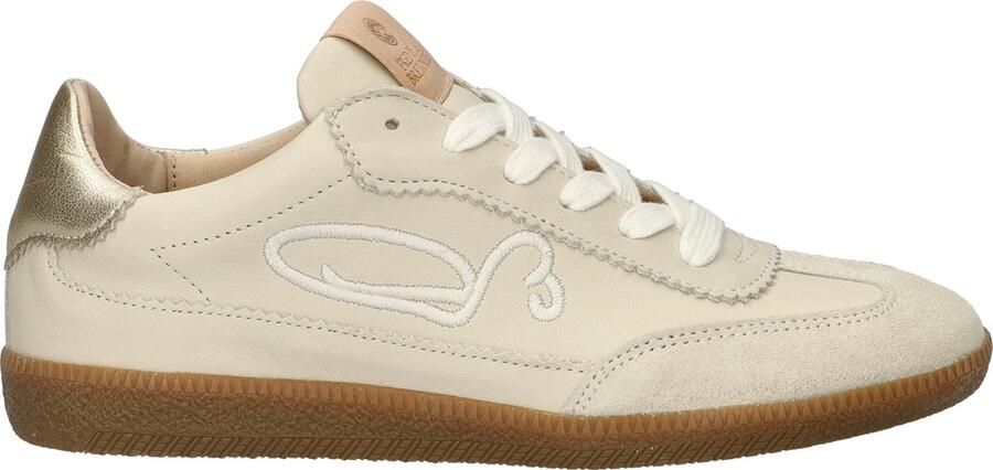 FRED DE LA BRETONIERE Lage Sneakers Dames Pearl Sign Maat: 38 Materiaal: Leer Kleur: Beige - Foto 4