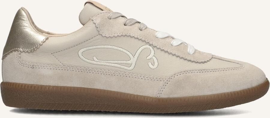 Fred de la Bretoniere Pearl Sign Sneakers Dames Leren Sneaker Beige