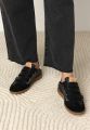 Fred de la bretoniere Pearl Valencia sneaker leer zwart wit - Zwart