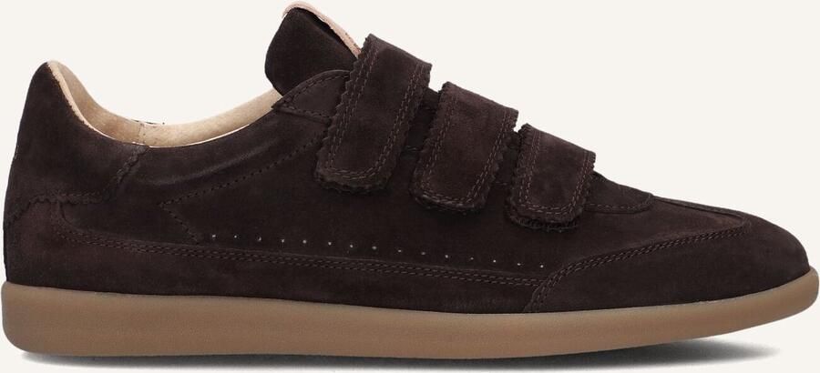 Fred de la Bretoniere Pepper Valencia Sneakers Suede Donkerbruin