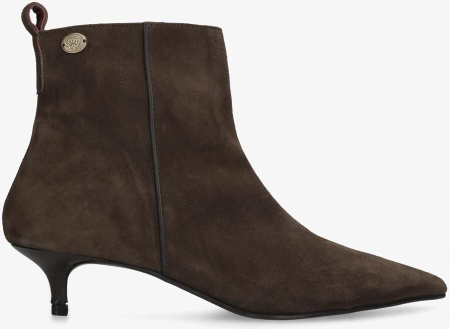 Fred de la Bretoniere SALENCO JOY Ankle Boot Suede Dark Brown - Foto 1