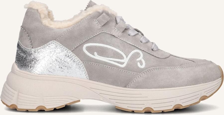FRED DE LA BRETONIERE Lage Sneakers Dames Mariola Sign Teddy Lining Maat: 37 Materiaal: Suède Kleur: Grijs