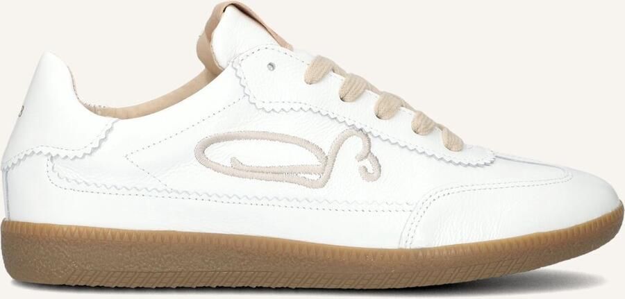 FRED DE LA BRETONIERE Lage Sneakers Dames Pearl Sign Maat: 40 Materiaal: Leer Kleur: Wit