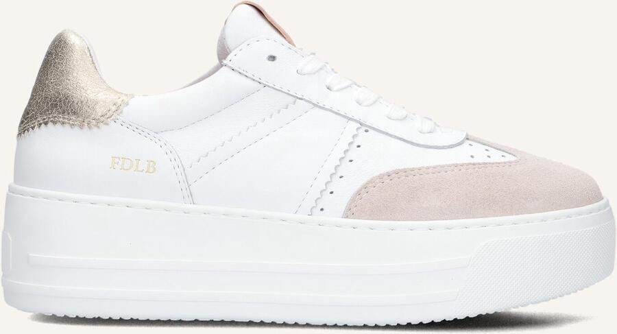 FRED DE LA BRETONIERE Lage Sneakers Dames Vajen Babs Maat: 36 Materiaal: Leer Kleur: Wit
