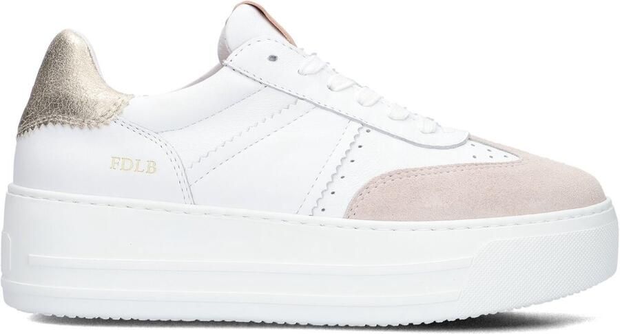 FRED DE LA BRETONIERE Lage Sneakers Dames Vajen Babs Maat: 36 Materiaal: Leer Kleur: Wit