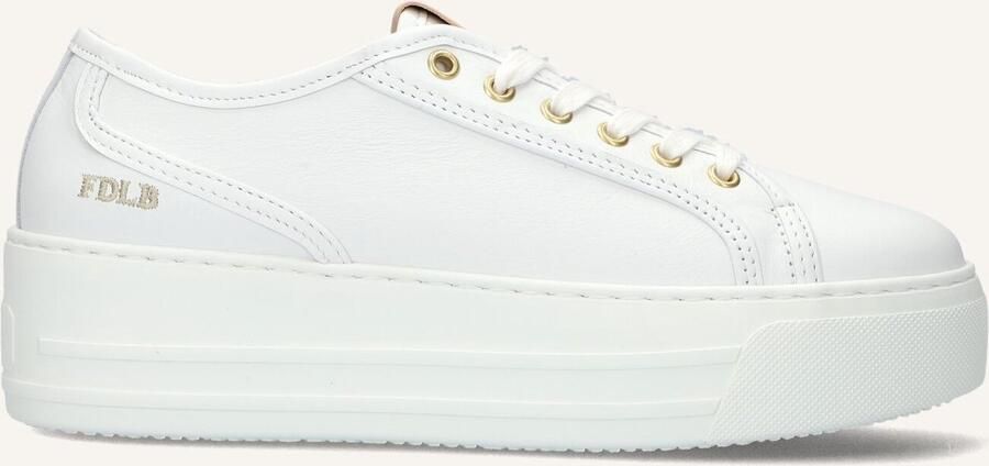 FRED DE LA BRETONIERE Lage Sneakers Dames Vajen Bina Maat: 37 Materiaal: Leer Kleur: Wit