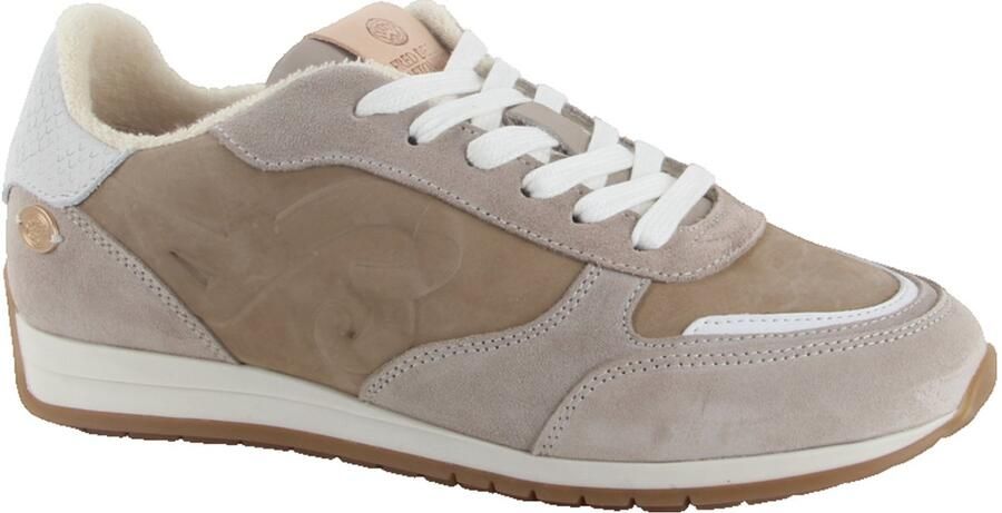 FRED DE LA BRETONIERE Lage Sneakers Dames Vlora Sign Maat: 38 Materiaal: Suède Kleur: Beige - Foto 2