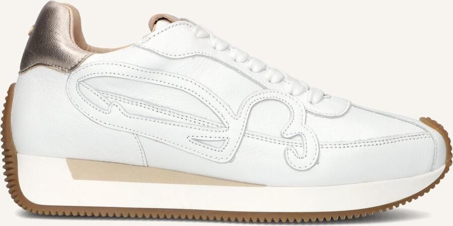 FRED DE LA BRETONIERE Lage Sneakers Dames Yentl Sign Maat: 42 Materiaal: Leer Kleur: Wit - Foto 2