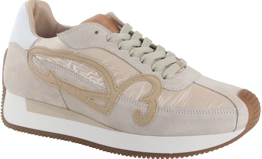 FRED DE LA BRETONIERE Lage Sneakers Dames Yentl Sign Maat: 40 Materiaal: Textiel Kleur: Beige - Foto 2