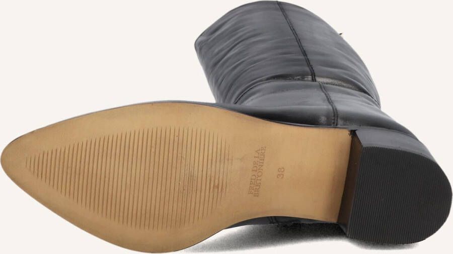 FRED DE LA BRETONIERE Hoge Laarzen Dames Frolly Slob Maat: 38 Materiaal: Leer Kleur: Zwart - Foto 2