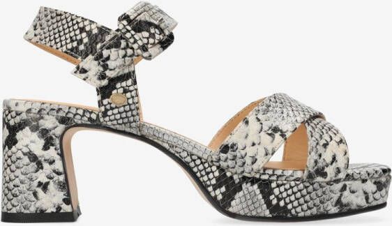 Fred de la Bretoniere Heeled Sandalen Ekam Plateau Black White