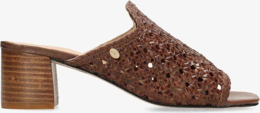 Fred de la Bretoniere Heeled Sandalen Elicia Mule Cognac