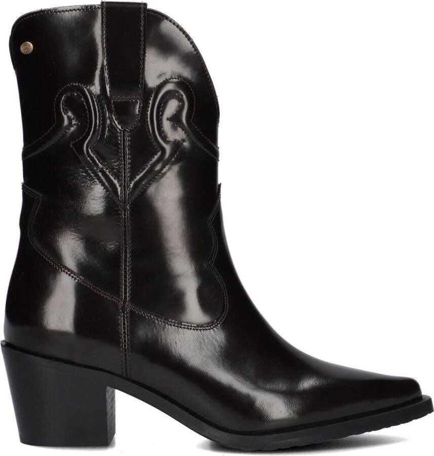 FRED DE LA BRETONIERE Cowboylaarzen Dames Jolie Western Maat: 39 Materiaal: Lakleer Kleur: Bruin - Foto 2