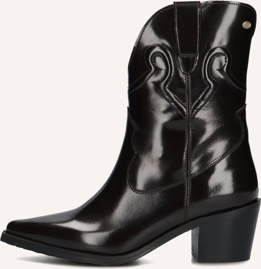 FRED DE LA BRETONIERE Cowboylaarzen Dames Jolie Western Maat: 39 Materiaal: Lakleer Kleur: Bruin - Foto 3
