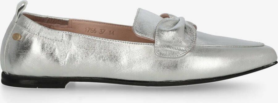 Fred de la bretoniere Fieke Loa instapper Metallic Zilver