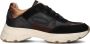FRED DE LA BRETONIERE Lage Sneakers Dames Mariola Sign Maat: 38 Materiaal: Leer Kleur: Zwart - Thumbnail 1