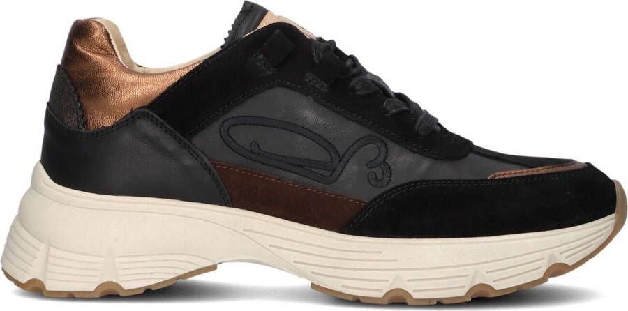 FRED DE LA BRETONIERE Lage Sneakers Dames Mariola Sign Maat: 37 Materiaal: Leer Kleur: Zwart