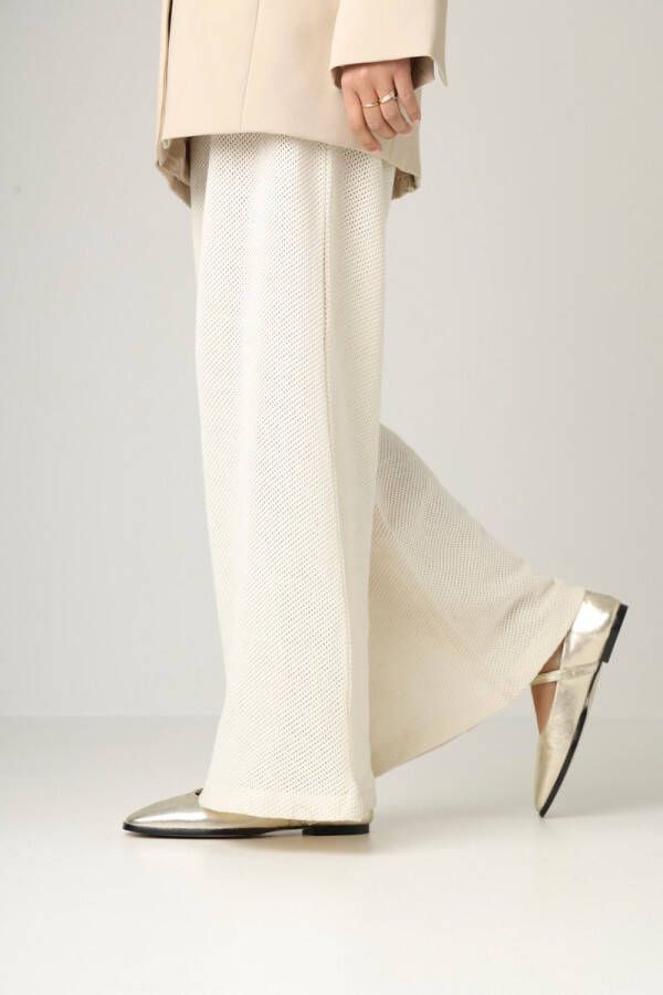 Fred de la bretoniere Donna Mary-jane Metallic Champagne