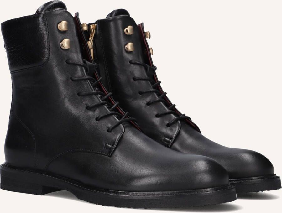 FRED DE LA BRETONIERE Veterboots Dames Paris Lucy Leer Zwart