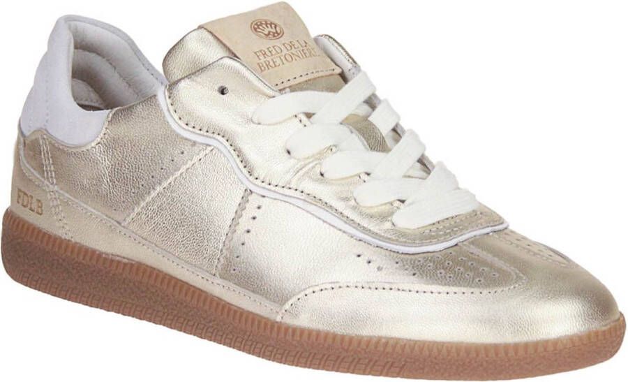 FRED DE LA BRETONIERE Lage Sneakers Dames Pearl Reza Maat: 41 Materiaal: Leer Kleur: Goud
