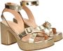Fred de la Bretoniere FRS1445 Sandalen Hak Goudkleur - Thumbnail 3