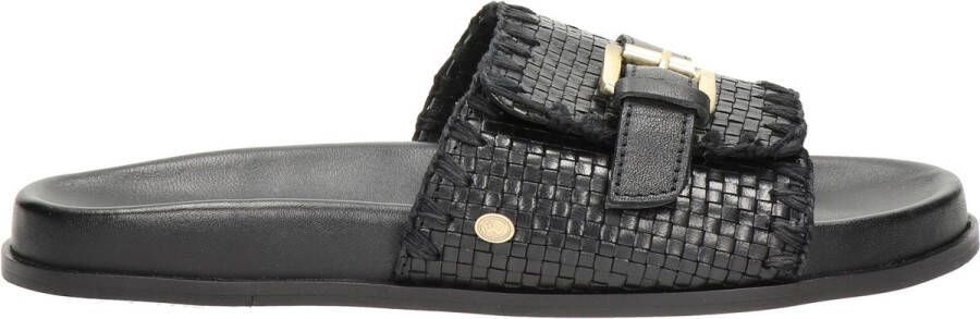 Fred de la Bretoniere Ebby Elena leren slippers zwart - Foto 2