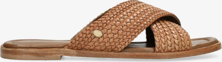 Fred de la Bretoniere Sandalen Ero Cross Cognac