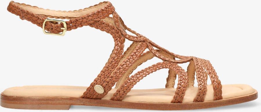 Fred de la Bretoniere Sandalen Ero Greek Cognac
