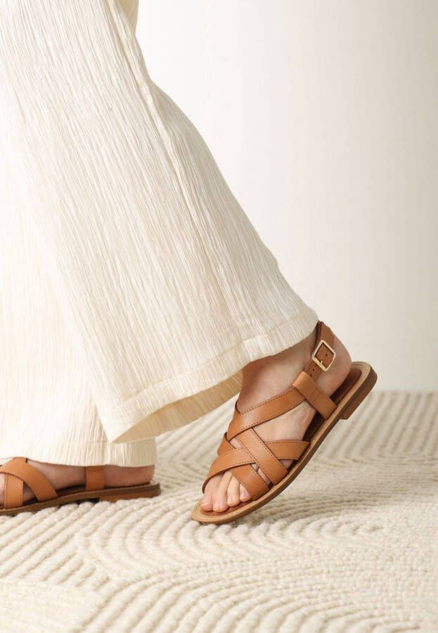 Fred de la Bretoniere Sandalen Nikkie Cognac