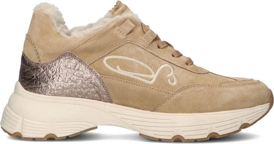 FRED DE LA BRETONIERE Lage Sneakers Dames Mariola Sign Teddy Lining Maat: 36 Materiaal: Suède Kleur: Zand