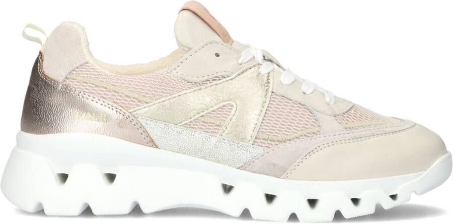 FRED DE LA BRETONIERE Lage Sneakers Dames Nona Eef Leer Beige
