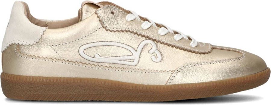 FRED DE LA BRETONIERE Lage Sneakers Dames Pearl Sign Maat: 38 Materiaal: Leer Kleur: Goud