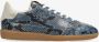 Fred de la Bretoniere Sneaker Pearl Lux Snake Blauw - Thumbnail 2