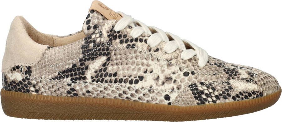 FRED DE LA BRETONIERE Lage Sneakers Dames Pearl Sign Maat: 42 Materiaal: Leer Kleur: Beige