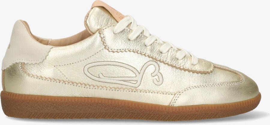 FRED DE LA BRETONIERE Lage Sneakers Dames Pearl Sign Maat: 37 Materiaal: Leer Kleur: Goud
