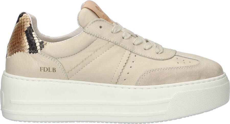 FRED DE LA BRETONIERE Lage Sneakers Dames Vajen Babs Maat: 38 Materiaal: Leer Kleur: Beige