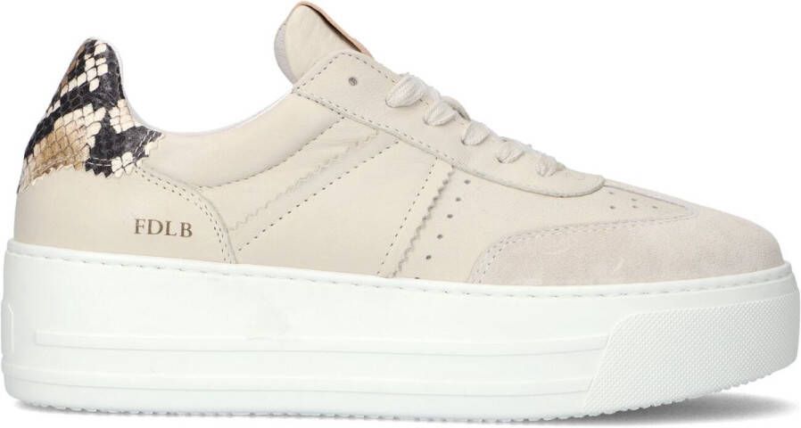 FRED DE LA BRETONIERE Lage Sneakers Dames Vajen Babs Maat: 36 Materiaal: Leer Kleur: Beige