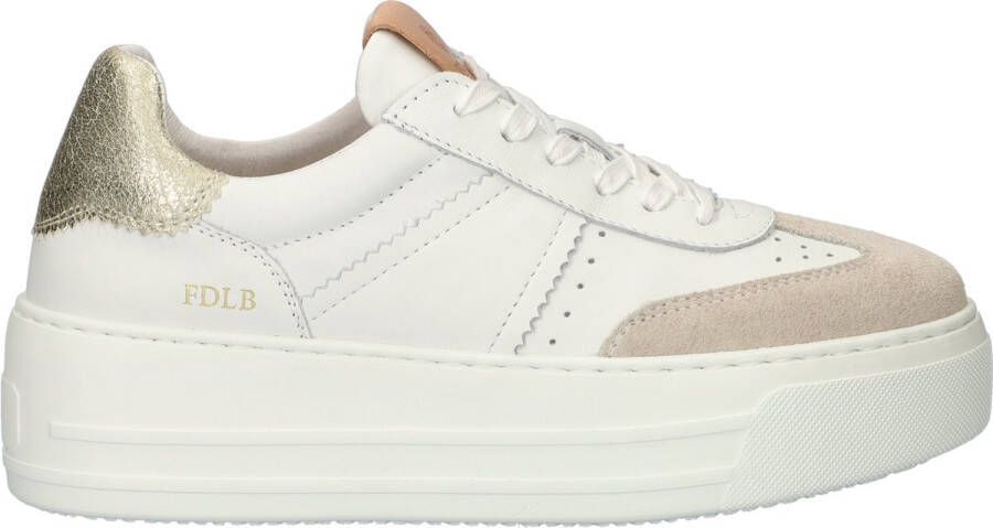 FRED DE LA BRETONIERE Lage Sneakers Dames Vajen Babs Maat: 38 Materiaal: Leer Kleur: Wit