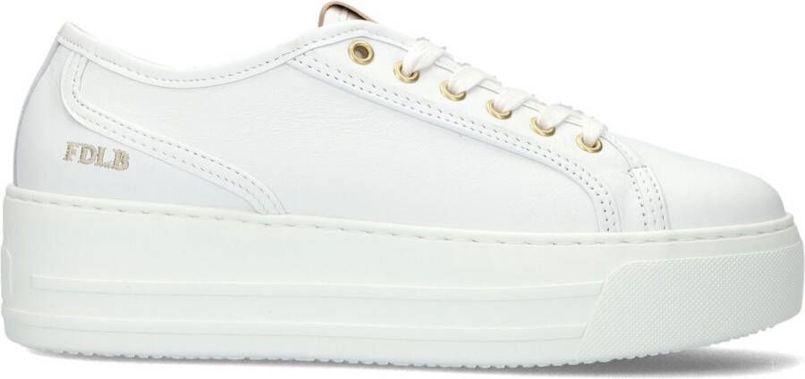FRED DE LA BRETONIERE Lage Sneakers Dames Vajen Bina Maat: 38 Materiaal: Leer Kleur: Wit