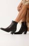 Fred de la Bretoniere Blaire Ankle Boot Enkellaarsjes Enkelboots met rits Dames Groen - Thumbnail 6